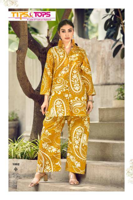 Tips & tops cotton beats vol 4 coord set Affordable Kurti wholesale in Hydrabad